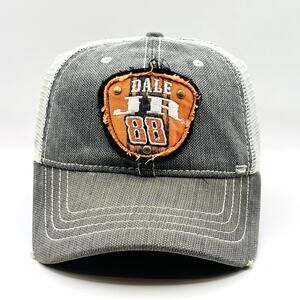 Dale Earnhardt Jr. 88 Mens Trucker Hats OSFA Grey White Mesh Back Cap NASCAR